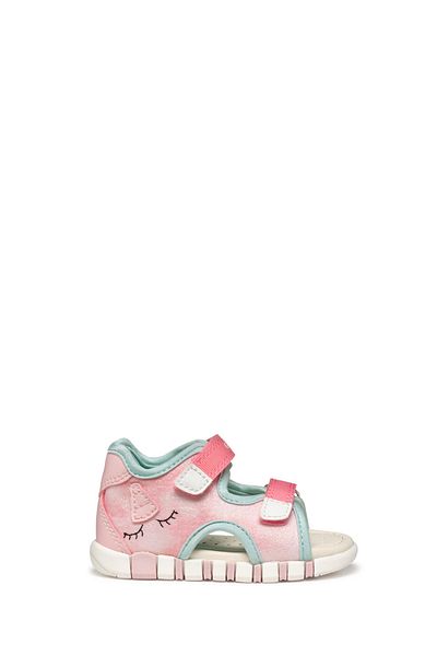 Geox Baby Girl Pink B Sandal Iupidoo a - Text + Gbk Double Banded Fabric Sandals B5517A0As54C7337