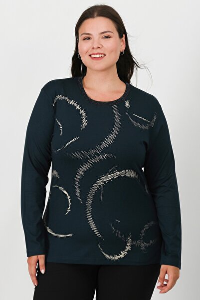 Lanze Μπλούζα από χτενισμένο βαμβάκι με στάμπα