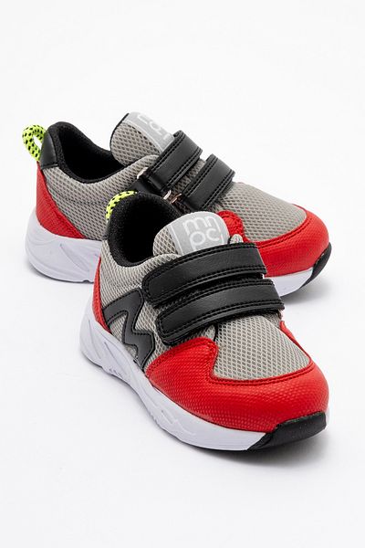 mnpc Boy's Red-Grey Sports Shoes