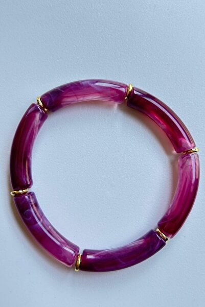 lumosart Renkli Boru Boncuklu El Yapımı Kadın Bileklik