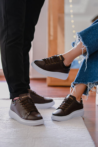 pumant Mcqueen Style Brown White Sneaker - Ορθοπεδική σόλα, Casual αθλητικά παπούτσια 310