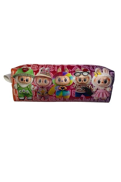 sç Saraçoğlu Çanta Cute Children's Pencil Bag with Labubu Characters