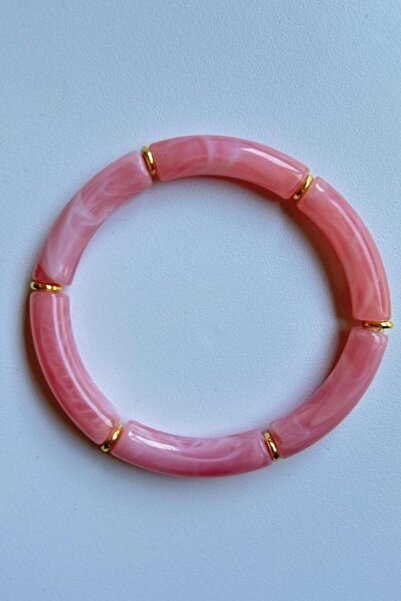 lumosart Renkli Boru Boncuklu El Yapımı Kadın Bileklik