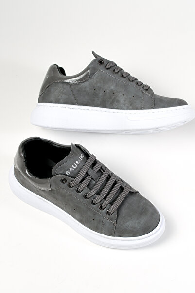 pumant Γκρι αθλητικά παπούτσια Mcqueen Style - Casual Sneaker, Ορθοπεδική Σόλα 310