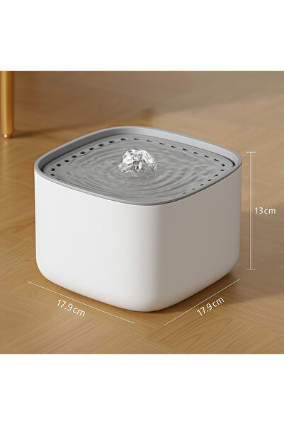 ROHS Dozator automat de apă de tip fântână pentru câini și pisici RoHS™ HappyPET, alb