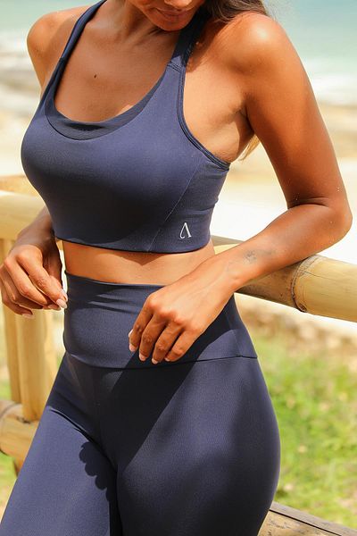 Amarelle Sportive Black Light Touch Sports Bra with Recovery Effect