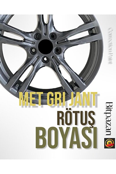 Flea Market Gri Jant Rötuş Boyası. Çiziklerini, Çatlakları, Yüzey Hasarını Hı...