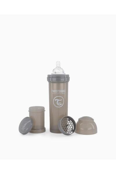 Twistshake Gray Anti-Colic Baby Bottle (4+ Months) (330 ml)
