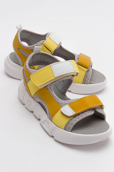 mnpc Boy's Yellow Anatomical Sports Sandals