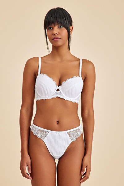Amarelle Paris Ecru Lace String Panties