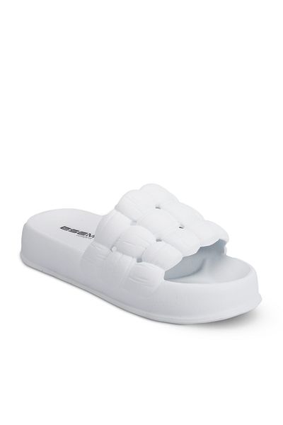 Esem Offu Women's White Slippers Sports Shoes