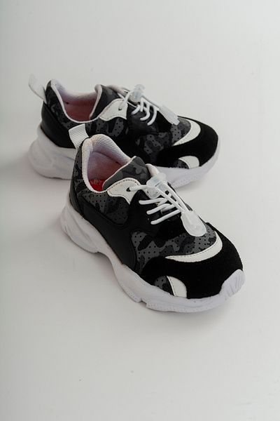 mnpc Boy's Black Orthopedic Supported Sneakers
