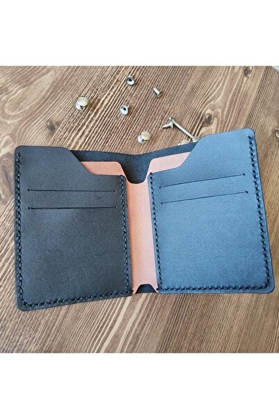 08dericraft محفظة مصنوعة يدوياً من الجلد الطبيعي