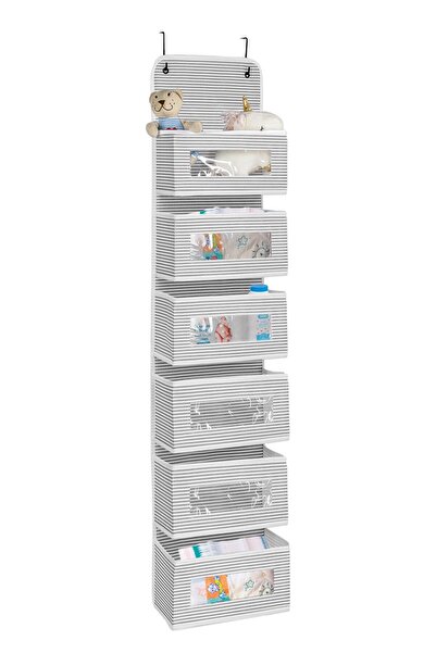 Helen's Home 6patrový organizér za dveře na dětské potřeby Organizér do dětského pokoje a koupelny 133x29 cm