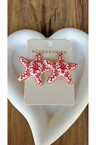 Alvora Accessories Patterned Fashion Starfish Stylish Steel Earrings