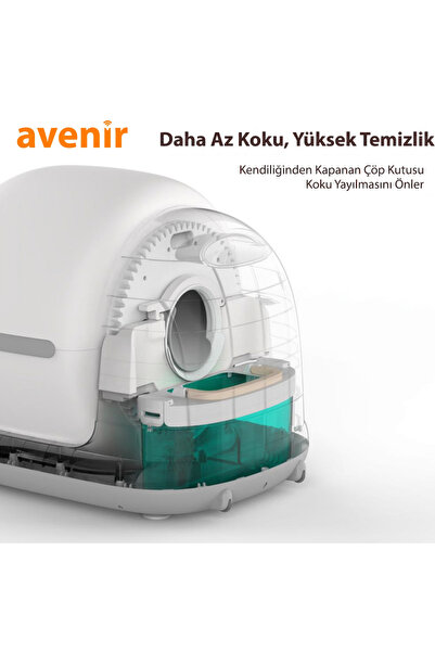 AVENİR AV-CB02C KAMERALI Akıllı Otomatik Kedi Tuvaleti App Kontrol Koku Yapmayan Kum Kabı