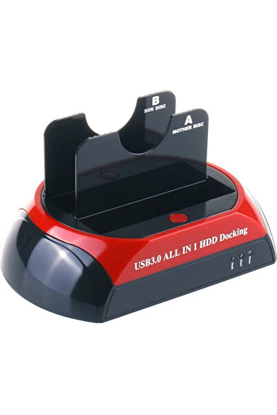 HOPE R HDD Docking Station Dual Bay 2.5", 3.5" SATA to USB 3.0, HOPE R, with backup and cloning function