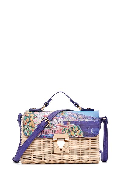 Derimod Women's Multicolor Long Strap Straw Crossbody Bag 25Sbd 271214