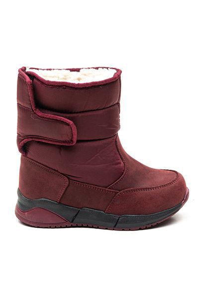 mnpc Girl's Burgundy Leather Orthopedic Supported Children's Boots
