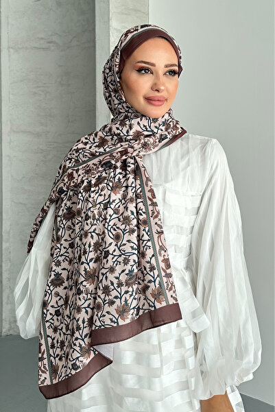 Stella Eşarp شال قطني ناعم منقوش عرقيًا أصلي
