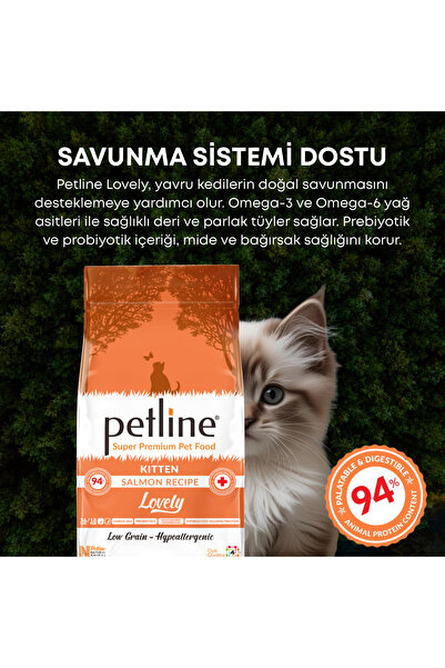 Petline Omega 3&6 Deposu, Glukosaminli, Probiyotikli Yavru Kedi Maması 3kg ( 2 X 1,5kg ) - Lovely