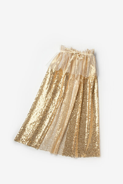 Le Mabelle Κάπα για πάρτι για κορίτσια με χρυσές παγιέτες