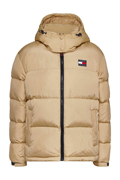 Tommy Hilfiger Women's Brand Logo Beige Coat Suitable for Daily Use Dw0Dw1466...
