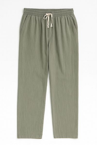 Redline Luxe Men's Linen Blend - Comfortable Baggy Pants, Wide Leg New Season