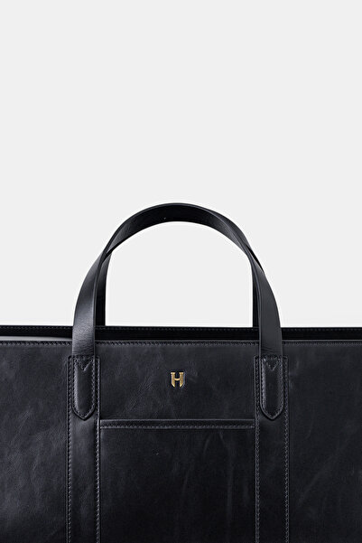 HELMBROOK Leonard Hakiki Deri Unisex Askılı Seyahat Çantası