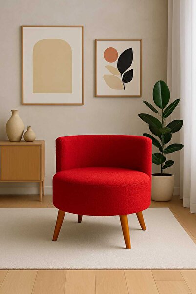 eda hacıoğlu edam bedding group Kırmızı Teddy Tek kişilik Berjer (SALON, BALKON, OFİS)