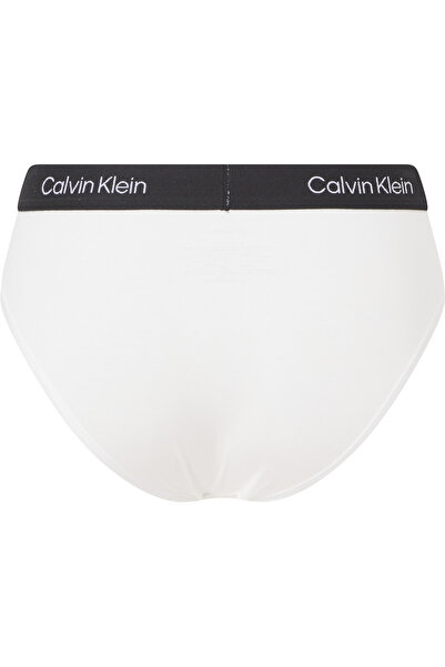 Calvin Klein Kadın Calvin Klein İmzalı Elastik Bantlı Beyaz Külot 000QF7222E 100