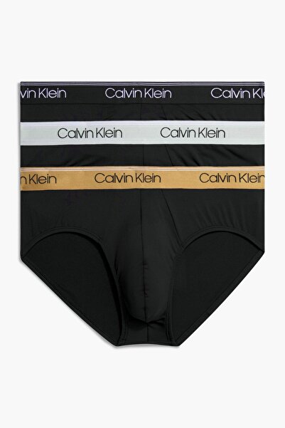 Calvin Klein Erkek Marka Logolu Elastik Bantlı Günlük Kullanıma Uygun Siyah-Siyah-Siyah Boxer 000NB2