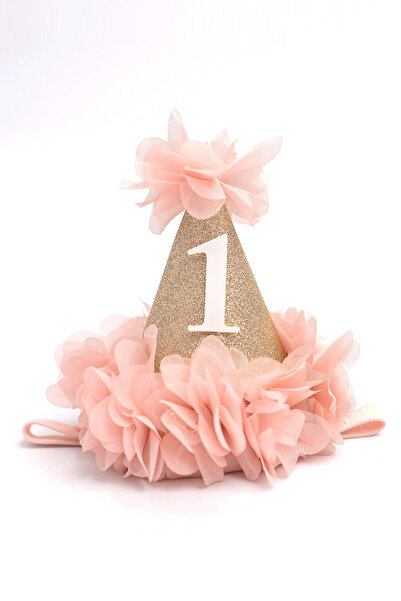 Le Mabelle Powder 1 Year Old Funnel Birthday Crown