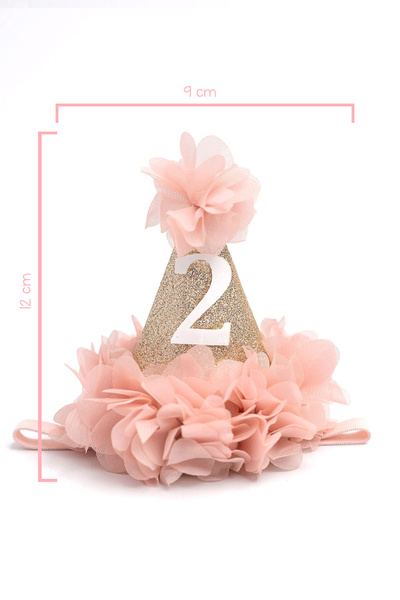 Le Mabelle Powder 2 Year Old Funnel Birthday Crown