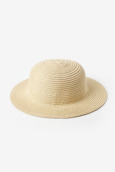 Le Mabelle Girl's Straw Hat with White Bow