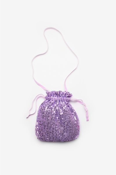 Le Mabelle Lilac Sequined Girl's Bag