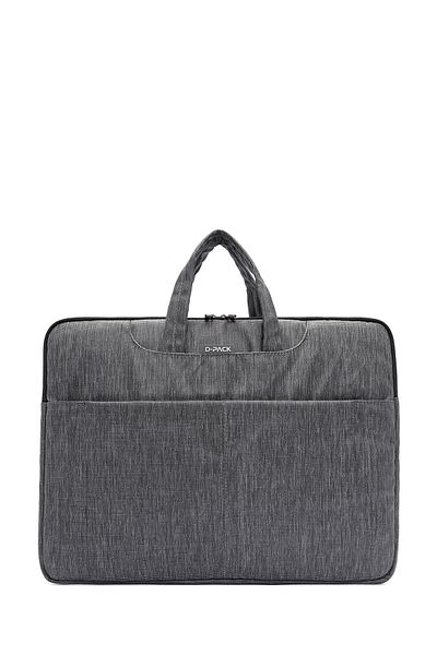 Derimod D-Pack Men's Gray Fabric Laptop Bag 24Wbd30096F