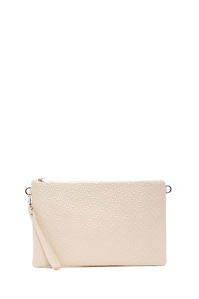 Derimod Women's Cream Long Chain Strap Portfolio Bag 25Sbd 220029