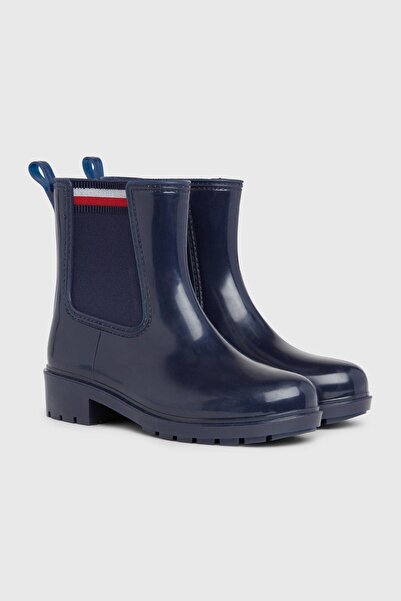 Tommy Hilfiger Kadın Tommy Hilfiger Logolu Kauçuk Üst Kısımlı Polyster Astarlı Elastik Yan Panelli Y