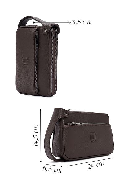 Derimod Men's Brown Handbag 24Sbd3102Ft