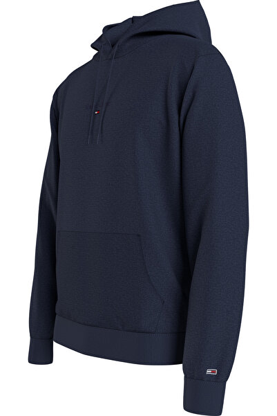 Tommy Hilfiger Férfi márkalogós pamut alkalmi sötétkék pulóver DM0DM16800 C87