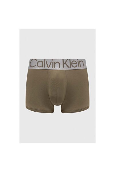 Calvin Klein Erkek Marka Logolu Elastik Bantlı Günlük Kullanıma Uygun Yeşil-Bordo-Turkuaz Boxer 000N