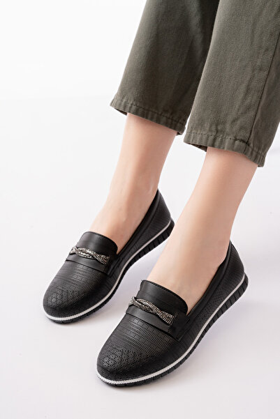 simethrift أحذية راقصة الباليه النسائية الناعمة اليومية لتقويم العظام باللون الأبيض مع إبزيم حجري مثقوب