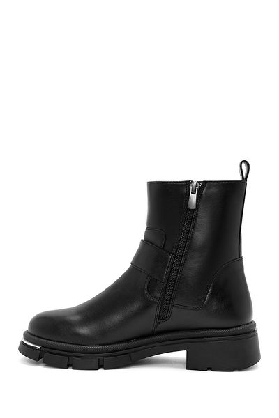 Derimod Women's Black Zippered Boots 24Wfe 253018