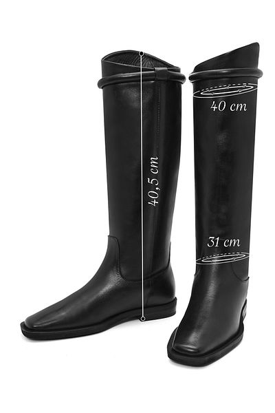 Derimod Women's Black Leather Boots - 24Wfd 142618