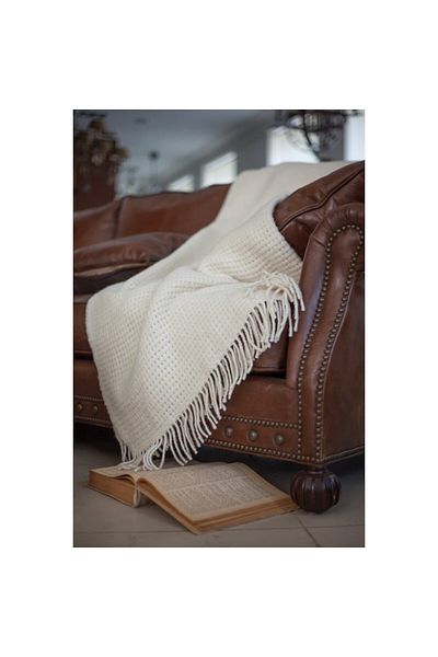 Valentini Bianco Merino Wool Blanket Valentini Bianco, Rogojka Model, 200 x 220 cm