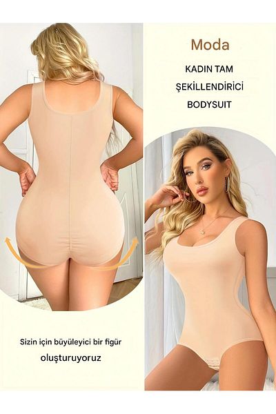 Sh Mağazacılık Mamey 3 Zone Effect (Bottom Hook) Corset with Snap Fasteners (Zibin)