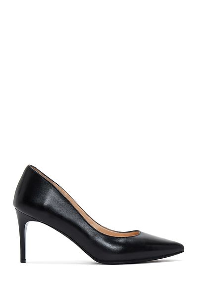 Derimod Black Leather Stiletto - Thin Heels, Women's, 24wfd 160018