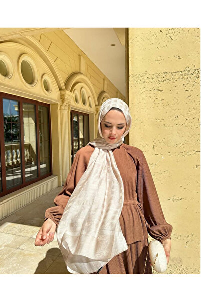 ARMANDA Prenses Serisi Zincir Desen Şal - Vizon