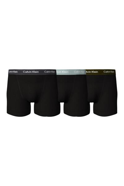 Calvin Klein Erkek Marka Logolu Elastik Bantlı Günlük Kullanıma Uygun Siyahh1 Boxer U2662G 6EW